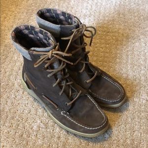 Sperry lace up boots